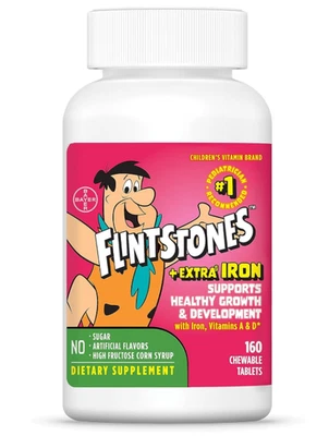 Vitaminas Masticables Niños Multivitamínico con + Hierro Extra con Vitamina... 160 Unidades Foto 1 de 4