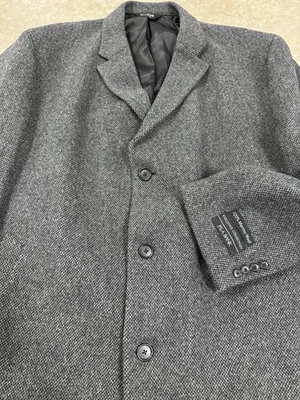 Jos. A. Bank 100% Wool Overcoat Sz 50r Charcoal Gray Tweed Long Dress Jacket NEW - Image 1 of 4