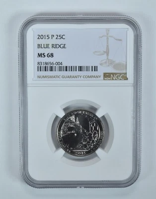 2015-P Washington Quarter Blue Ridge ATB MS68 NGC *8120 - Image 1 of 4