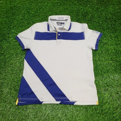 Nautica Sailing Polo Shirt Large 21x27 Two-Tone A-Bit-Trimmer - Image 1 of 4