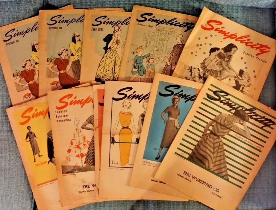 Simplicity Fashion Preview Herpolsheimer's Wurzburg Grand Rapids 40s 50s CHOICE - Image 1 of 1