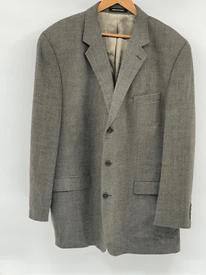 Blazer Calvin Klein Abrigo Deportivo Traje Chaqueta Hombre Talla 48 L Marrón Tweed Lana Foto 1 de 4