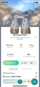 Pokemon TRADE - #874 Stonjourner Regional Pokemon United Kingdom ! Safe & Fast ! - Picture 1 of 1