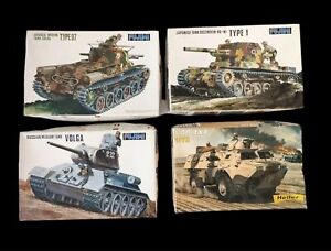 lot De 4 maquettes 1/72 - Tank / Char - Heller et fujimi  - Neuf Sous Blister 