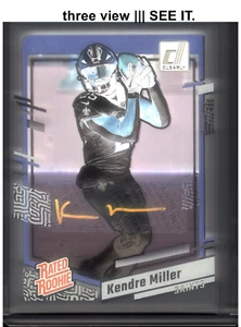 KENDRE MILLER 2023 Panini Clearly Donruss RC Rated Rookie Auto SP - Picture 1 of 6