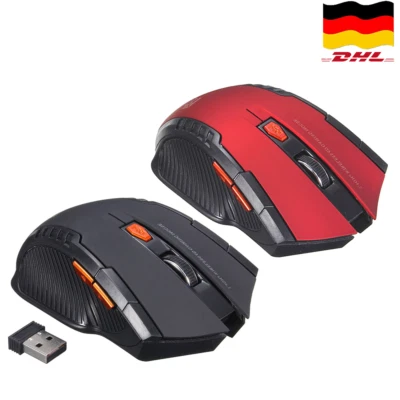 Mini PC Funk Maus Kabellos USB Wireless Mouse Gaming Computer Notebook Laptop - Bild 1 von 4