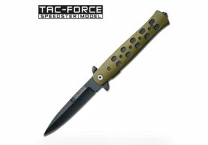 Tac Force TF-619GN Stiletto Style Spring Assist Knife Green Color - Picture 1 of 1