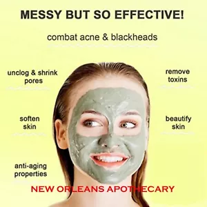 Bentonite Clay Powder Face Mask Body Healing Detox Facial 100% Pure Deep Pore - Picture 1 of 9