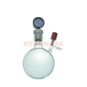 Medidor de vacío de fondo redondo para frasco de reactor de vacío - Imagen 1 de 1