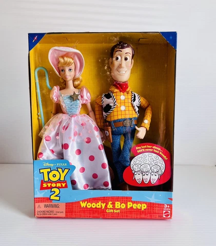 1999 Toy Story 2 Woody & Bo Peep Gift Set Mattel Cover