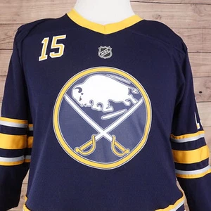 BUFFALO SABRES LOGO NHL HOCKEY TRIKOT JUGEND JUNGEN GR. L/XL #15 JACK EICHEL - Bild 1 von 8