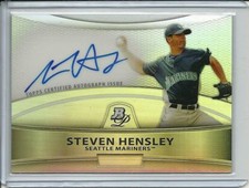 2010 Bowman Platinum Steven Hensley Auto Refractor #BPA-SH RC Autograph Rookie
