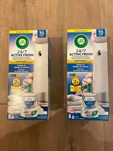 2x Air Wick Starter Kit Active Fresh Orchidee jeweils 1x autom. Spender + Öl NEU - Bild 1 von 5