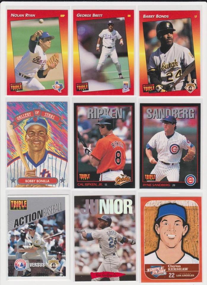 Misc Triple Play Baseball you pick base stars RC rookie insert Hall Of Famers NM - Image 1 of 1