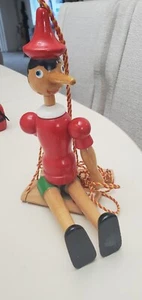 Wooden Pinocchio Marionette Puppet Italy Handcrafted Puppet - Picture 1 of 3