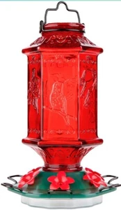 Hummingbird Feeder for Outdoors Lantern Shaped Bottle 6 Simulation - Picture 1 of 7