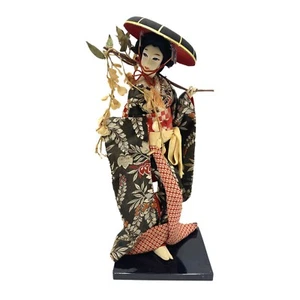 Japanische traditionelle Oyama Puppe rot und schwarz 18 Zoll - Bild 1 von 12