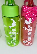 Personalised Back To School Kids Water Bottle - Green/Lime