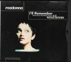 CD SINGLE Madonna – I'll Remember (Theme From The Motion Picture With Honors) - Picture 1 of 3