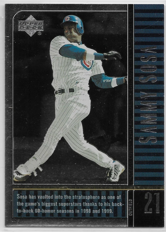 2000 Upper Deck Legends #19 Sammy Sosa Chicago Cubs - Image 1 of 1
