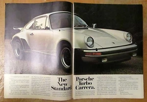 Porsche 911 Turbo Carrera 1976 ""El nuevo estándar"" anuncio en color original - Imagen 1 de 1