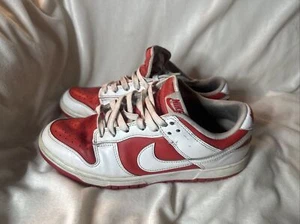 Size 8.5- Nike Dunk Low Championship Red - Picture 1 of 7