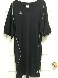 ADIDAS American Football Team Performance Black Game Issued Blank Jersey 2XL NEW - Picture 1 of 7