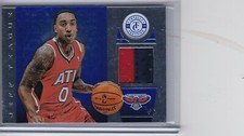 2013-14 Totally Certified Jeff Teague Blue Prime GU PATCH RELIC 1/7