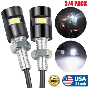 4PCS License Plate Light LED Bulb Motorcycle Tag Light Car Bolt Light 12V White - Picture 1 of 16