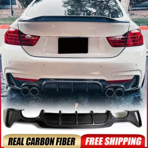For BMW F32 F33 F36 435i 440i MSport 14-19 Rear Diffuser Bumper Lip Carbon Fiber - Picture 1 of 15