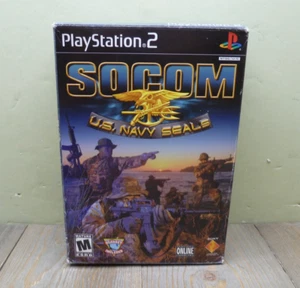 SOCOM: SELLOS DE LA MARINA DE EE. UU. con auriculares PS2 Sony PlayStation 2 2002 caja grande - Imagen 1 de 17