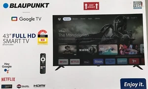 Blaupunkt 43" Full HD Smart TV w/ Android - Pre-Owned, Fully Tested, WiFi, HDMI. - Picture 1 of 3