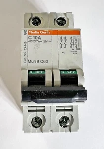Square D Merlin Gerin 60144 Multi-9 C60 C10A 10Amp Circuit Breaker - Picture 1 of 4