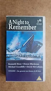 A Night To Remember (VHS, 1992) - Imagen 1 de 5