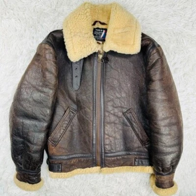 Schott  Type B-3 Flight  Mouton Jacket  Size 40   Made in USA - Image 1 of 4