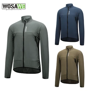 WOSAWE Cycling Windbreaker Unisex Breathable Comfort Wearable Windproof Jackets - Picture 1 of 19