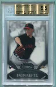MADISON BUMGARNER 2010 Bowman Sterling #7 RC BGS 9.5 Giants - Picture 1 of 2
