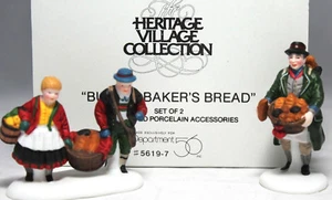 BUYING BAKER'S BREAD # 56197 Set of 2 DEPARTMENT 56 ALPINE VILLAGE - Imagen 1 de 7