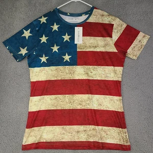 Camisa para hombre Dawils XL bandera americana patriótica manga corta 4 de julio nueva con etiquetas - Imagen 1 de 11