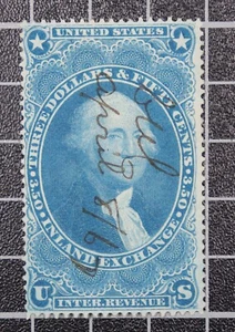 Scott R87c - $3.50 Inland Exchange Revenue Stamp - Used - SCV - $70.00 - Picture 1 of 2