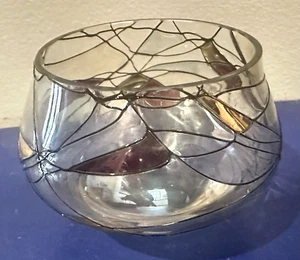 PartyLite Mosaic Calypso Stained Glass Tea Light Votive Candle Holder 3.5 x 2.5" - Picture 1 of 7