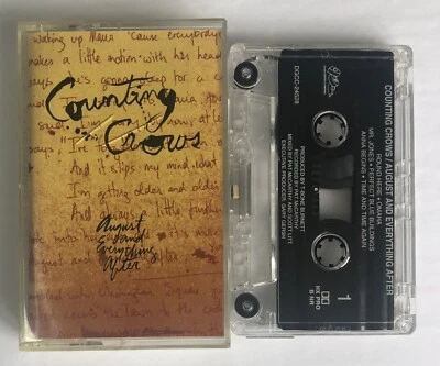 COUNTING CROWS- August & Everything After- Cassette Tape DGCC-24528 90s - Image 1 of 4