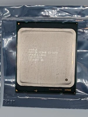 Intel Xeon E5-2670 20M Cache 3.30 GHz 8C/16T 115W 384 GB DDR3 LGA2011 40xPCIe - Image 1 of 2