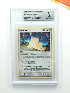 Pokemon BGS 9 Snorlax #15 Holo EX RossoFuoco e VerdeFoglia 2004 Italiano - Picture 1 of 2