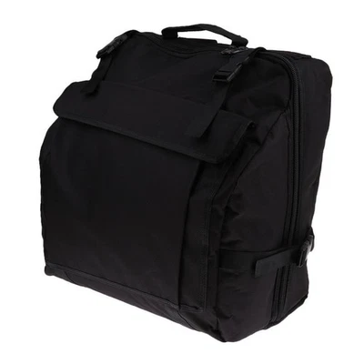 Bolsa de almacenamiento acordeón de piano con bolsillo negra para 120 bajos Foto 1 de 4