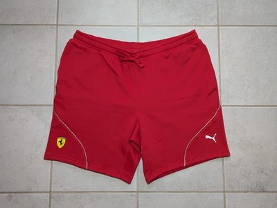 PUMA мужчин XL Scuderia Ferrari красный пот шорты хлопок шнурка карманы - Изображение 1 из 4