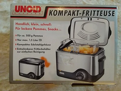 Fritteuse 1 5 Liter Öl. UNOLD Edelstahl - Bild 1 von 2