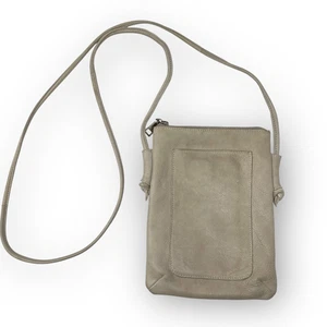 Bolso Bandolera Latico NJ EE. UU. Cuero Suave Tostado Cartera Miller Minimalista - Imagen 1 de 16
