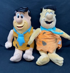 Fred Flintstone Plushes (1 Zugschnur 12 Zoll funktioniert & 14 Zoll Plüsch mit Vinylkopf) - Bild 1 von 9