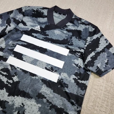 Рубашка мужская Adidas маленькая танго AOP футболка камуфляжная три полоски футбол - Изображение 1 из 4